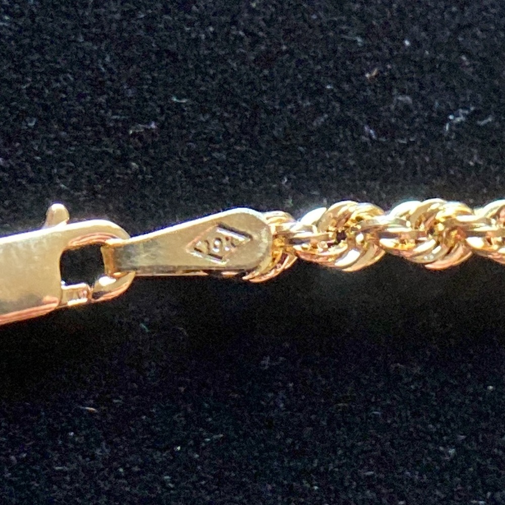 🆕10K Gold Designer Rope Chain Bracelet Set - Picture 5 of 12